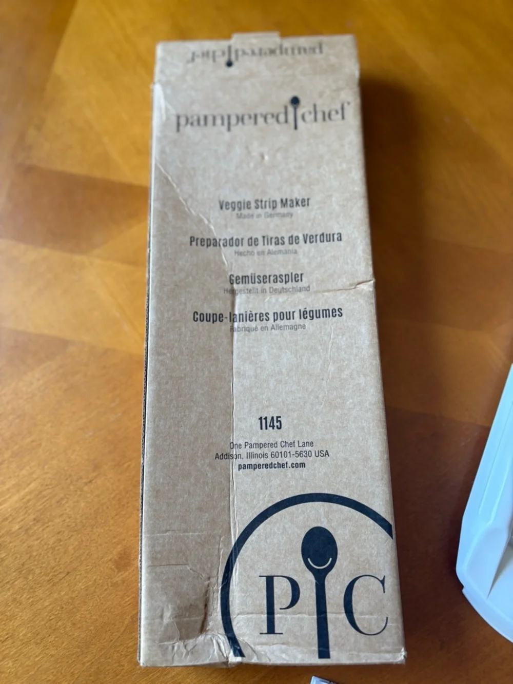 Pampered Chef Veggie Strip Maker #1145 w Instructions and Original Box